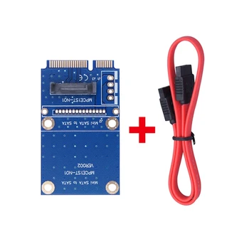 1 helyezze be az MSATA, Hogy a Soros Port SATA Adapter Fórumon Kártya MINI SATA 7 Pin-Merevlemez SATA Interfész bővítőkártya