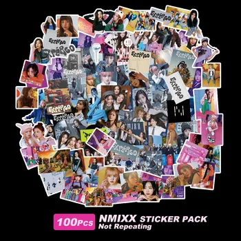 100/set Kpop NMIXX Matricák ÚJ Ablum Lány Csoport Lomo Kártya fénykép kártya Aranyos Poszter Nyomtatása Rajongók Ajándék