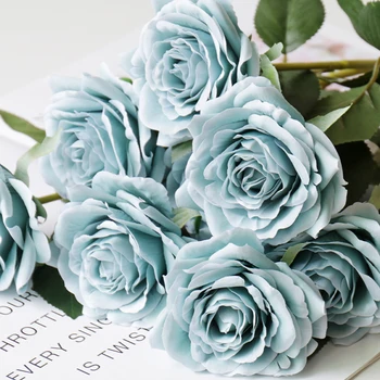 1DB 43 CM Rose-Rózsaszín Selyem Bazsarózsa Mesterséges Virágok illata Hamis Virág a Haza Party Esküvői Dekoráció