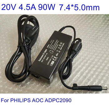 20V 4.5 EGY 90W AC / DC Adapter PHILIPS AOC ADPC2090 C3583FQ AG322QCX VS16485 XG-2703 XG3420C Laptop, Tápegység Töltő 7.4 mm