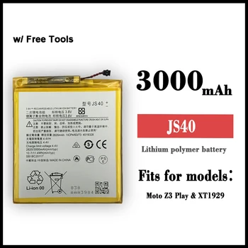 3000mAh JS40 3.8 V Csere akkumulátor MOTOROLA Moto Z3 Játszani XT1929-1 XT1929-4 XT1929-5 XT1929-6 XT1929-8 akkumulátorok