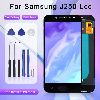 5.0 hüvelykes OLED J2 2018 Kijelző Samsung Galaxy J250 lcd érintőképernyő Képernyő Digitalizáló J2 Pro Összeszerelési Eszközök