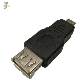500pcs/sok Fekete Kiváló Minőségű USB 2.0 EGY Női Micro USB-B Férfi Adapter Notebook Számítógép