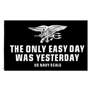 A Könnyű Nap Tegnap Volt US Navy Seals Zászló Dupla Varrott Poliészter, Réz Fiatalok Veterans Memorial Dekoráció