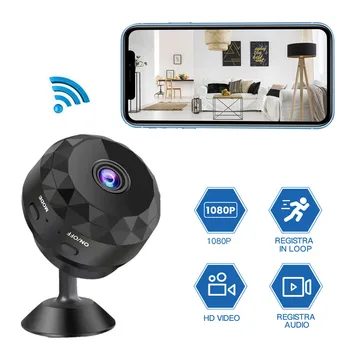 A számítógép, Kamera, Mini Wifi Vezeték nélküli Kamera, 1080p felbontású Otthoni Biztonsági Kamerák, Intelligens Kamerák Éjszakai Látvány mozgásérzékelés