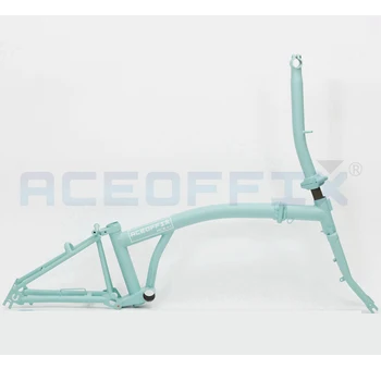 Aceoffix a Brompton Bike Keret 1 Állítsa Menta Zöld Chrome Molybdenum Acél Összecsukható Kerékpár Váz