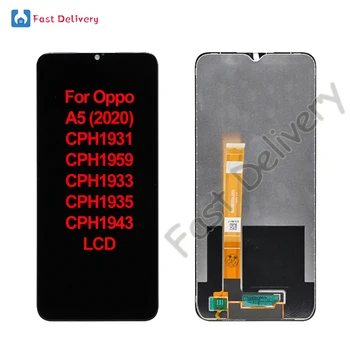 Az OPPO A5 2020 CPH1931 CPH1959 CPH1933 CPH1935 CPH1943 LCD Kijelző érintőképernyő Digitalizáló Közgyűlés Az OPPO A5 lcd Csere