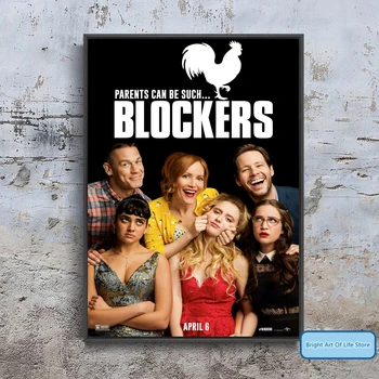 - Blokkolók (2018) Film Poszter, Címlap Fotó Vászon Nyomtatás Wall Art Lakberendezés (Keret Nélküli)