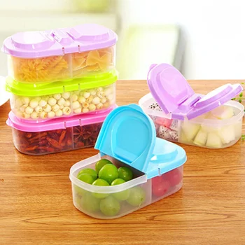 Egészséges Műanyag Tárolóedény Hordozható Ebédet Kapacitás Kemping Piknik Élelmiszer, Gyümölcs Tároló Doboz gyerek Étkészlet