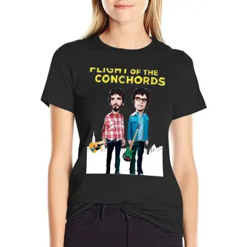 Flight Of the Conchords Póló grafika póló túlméretezett póló anime ruhák, pólók Női laza fit