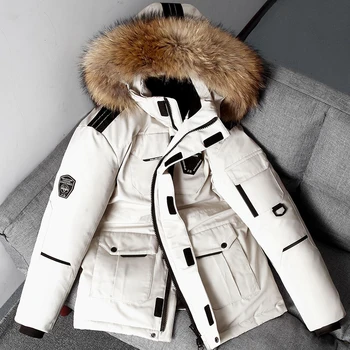 Férfi kabát 2023 Őszi/Téli divat egyszínű álló gallér, rövid kabát, vízálló, meleg kabát utcai viselet