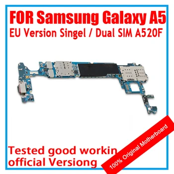 Ingyenes Szállítás Teljes Chips Samsung Galaxy A5 A520F SM-A520F/DS Alaplap,Nincs ID Fiók alaplapot Vizsgált Jó