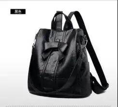 Magas minőségű női hátizsák bőr hátizsák divat íj válltáska női tervező utazási vízálló táska iskola táska