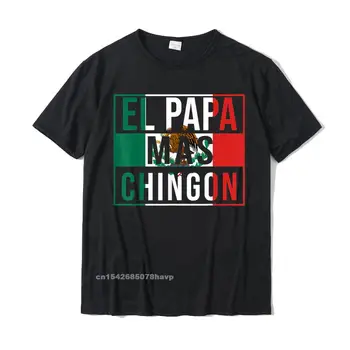 Mens El Papa Mas Chingon - Vicces Legjobb Mexikói Apa Ajándék Póló, Kényelmes, Maximum Pamut Póló Ifjúsági Póló Kényelmes Eladó