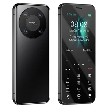 Mini Kártya Nyomógomb Mobil Telefon, 1.8 Inch 2G GSM Dual SIM MP3 NINCS Kamera Bluetooth Tárcsázó Feketelista Kis Diák Mobilok