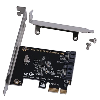 PCIe PCI Express SATA3.0 2-Port SATA III 6G Vezérlő Bővítő Kártya Adapter