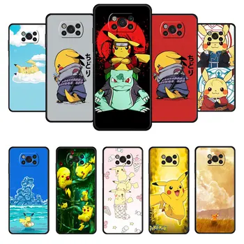 Pokemon Japán Pikachu Bulbasaur Telefon Esetében A Xiaomi Poco X3 NFC X4 M3-C40 Pro MI 9 8 12 11 9T 10T CC9 Lite Megjegyzés 10 Kagyló