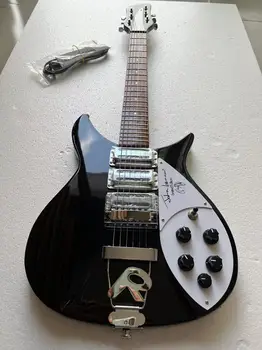 Rickenbacker 325 Elektromos Gitár Tremolos Rendszer Híd Fekete Színű, Kiváló Minőségű Guitarra Ingyenes Szállítás