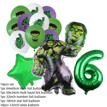 Szuperhős Hulk Téma Party Dekoráció Lufi Beállítja, Szülinapi Parti Dekoráció Szuper Hős Baba Zuhany Kellékek Gyerek Játékok, Globos