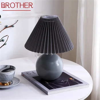 TESTVÉR Fekete asztali Lámpa Kreatív Kerámia LED Egyszerű Íróasztal Lámpa Otthoni Dekoráció