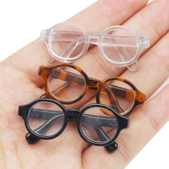 Új 4.5 cm-es Műanyag Átlátszó Szemüveget A 1/6 BJD SD DD Babák Kiegészítők Mini Szemüvegek Szemüveg