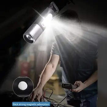 1 Állítsa Kerti Fáklya, Fény, 6 sebességes Fény Magas Fényerő Kemping Lámpa Vízálló, Erős Fény Zoom Kézi Lámpa
