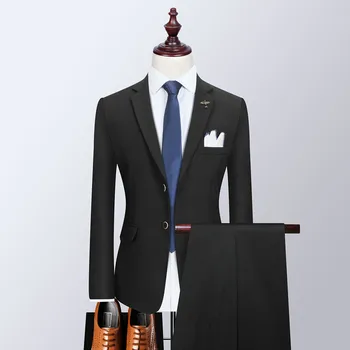 2023Men (öltöny + új stílus) Új divat boutique úriember, karcsú, jóképű Angol ruha esküvői ruha a legjobb férfi egységes két szett