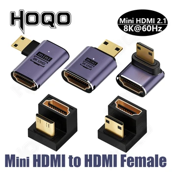 90 Fokos Mini Hdmi-a Nemek közötti 8k U Alakú Mini HDMI-HDMI Adaptert, 180 Fokos 4K 120HZ Le Szög minihdmi Megfelelő Szögben a Z16P
