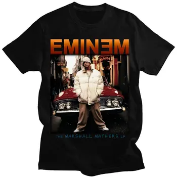 Eminem Grafikus póló, Hip-Hop, Rap, Pop Divat Unisex Póló Divat Hip-Hop O-Nyakú, Rövid Ujjú Férfi póló Túlméretezett Maximum