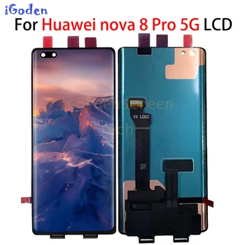 Eredeti kijelző a Huawei nova 8 Pro 5G lcd kijelző érintőképernyő digitalizáló Közgyűlés a huawei nova 8 pro BRQ-AN00 LCD