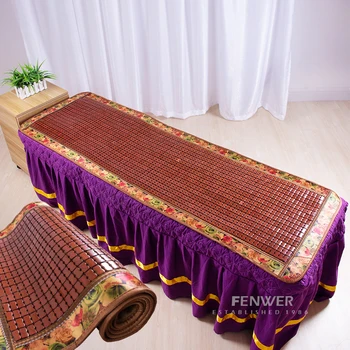 FENWER Nyári szépség ágy különleges mahjong mat mat masszázs masszázs ágy bambusz szőnyeg sampon ágy király szőnyeg csúszásgátló, szellőző