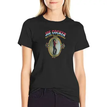 Joe Cocker: Mad Dogs & Angolok T-Shirt állat print póló lányoknak Női póló
