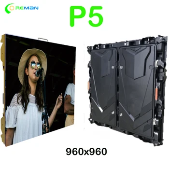 led para publicidad IP65 SMD bérleti P5 kültéri led képernyő HD 5mm pályán bérleti led kijelző kültéri 96X96 p8 p10 Audio video