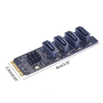 M2 NVME 3,0 4 Port Adapter Átalakító Kártya ASM1064 6 GB a Heasink SATA-SSD Kelő Alváz Kiszolgáló Bővítése