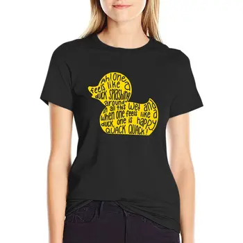 Mulaney kacsa T-Shirt Rövid póló Anime t-shirt pólók Női