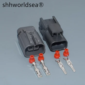 shhworldsea 2 Pin-Ventilátor-Foglalat Autó Auto Csatlakozó Benzin Szivattyú Csatlakozóját A Mazda Honda 7122-6224-40 7223-6224-40