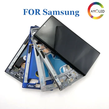 SUPER AMOLED Samsung Galaxy Note 10 N970F note10 N970 N9700 LCD Kijelző érintőképernyő Digitalizáló Összeállítás+eszközök