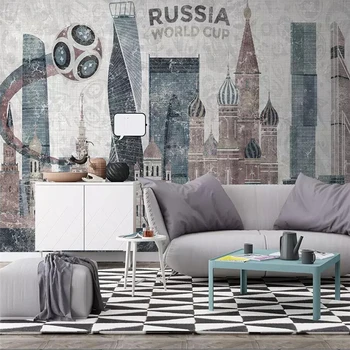 wellyu saját háttérképet orosz Európai modern minimalista város építészeti TV háttér fal egyéni nagy falfestmény háttérkép