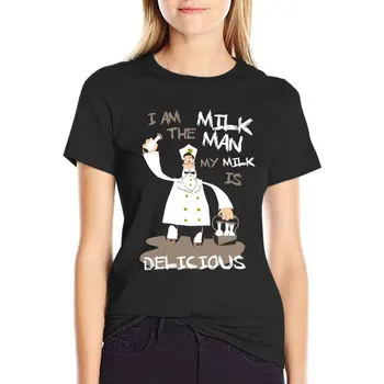 Én vagyok a tejesember, a tej finom Póló, vicces póló pólók Női pamut