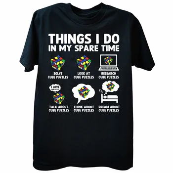Újdonság a Dolgokat csinálok A szabadidőmben Kocka Sebesség Cubing póló Grafikus Pamut Robbanó Rubix a Kockákat Rubics Nyári póló